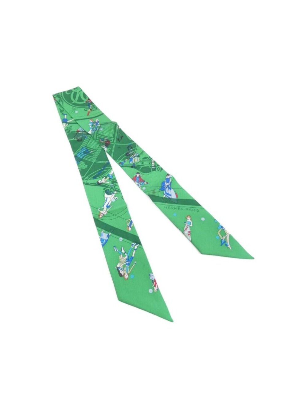 Hermes Twilly Scarf Green